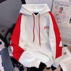 批发实拍 原版刺绣 薄款华棉纯棉复合美式撞色<b class='q'>卫衣</b>