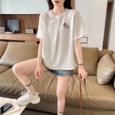 批发实拍 短袖t恤女夏季新款圆领时尚百搭韩版宽松大码上<b class='q'>衣服</b>潮