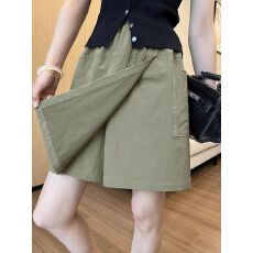 批发【立体腰】 美式工装短裙<b class='q'>女</b>夏季新款速干高腰a字裙半身裙裤