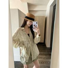 批发实拍实价~长袖宽松薄款防晒衬衫+<b class='q'>半身裙</b>