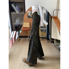 批发实拍实价已出货<b class='q'>迷彩</b>阔腿<b class='q'>裤</b><b class='q'>春夏</b>新款高腰设计感直筒拖地<b class='q'>裤</b>子