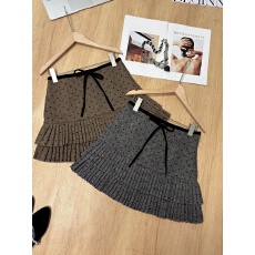 批发实拍 秋冬新款2025韩系chic爱心毛呢半身裙<b class='q'>甜美</b>减龄a字百褶短裙