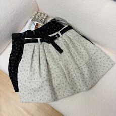 批发实拍 秋冬新款2025甜美小<b class='q'>清新</b>毛呢半身裙时尚百搭a字裙花苞短裙
