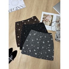 批发实拍 <b class='q'>秋</b>冬新款法式重工亮片花朵半身裙粗花呢小香风气质包臀短裙