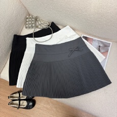 批发实拍 春季新款2026韩系少女可爱蝴蝶结<b class='q'>半身裙</b>百搭显瘦a字<b class='q'>百褶</b>短裙