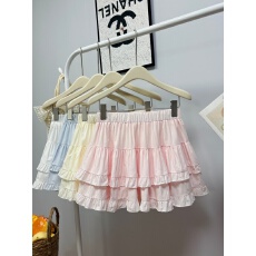 批发实拍 夏季新款2026甜美小清新半身裙女木耳蛋糕裙<b class='q'>百搭</b>减龄A字短裙