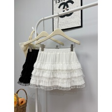 批发实拍夏季新款韩系甜心少女<b class='q'>蕾丝</b>花边蛋糕裙减龄蓬蓬短裙防走光裤裙