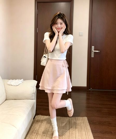 실사 여름 새로운 프랑스식 chic 아세트산 광택 도루 센스 반신 스커트 나비 넥타이 한 마디 달콤한 매운맛 미니 스커트