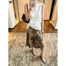 批发夏季新款法式ins光泽油画感醋酸缎面花朵<b class='q'>半身裙</b>气质显瘦a<b class='q'>字</b>中<b class='q'>裙</b>