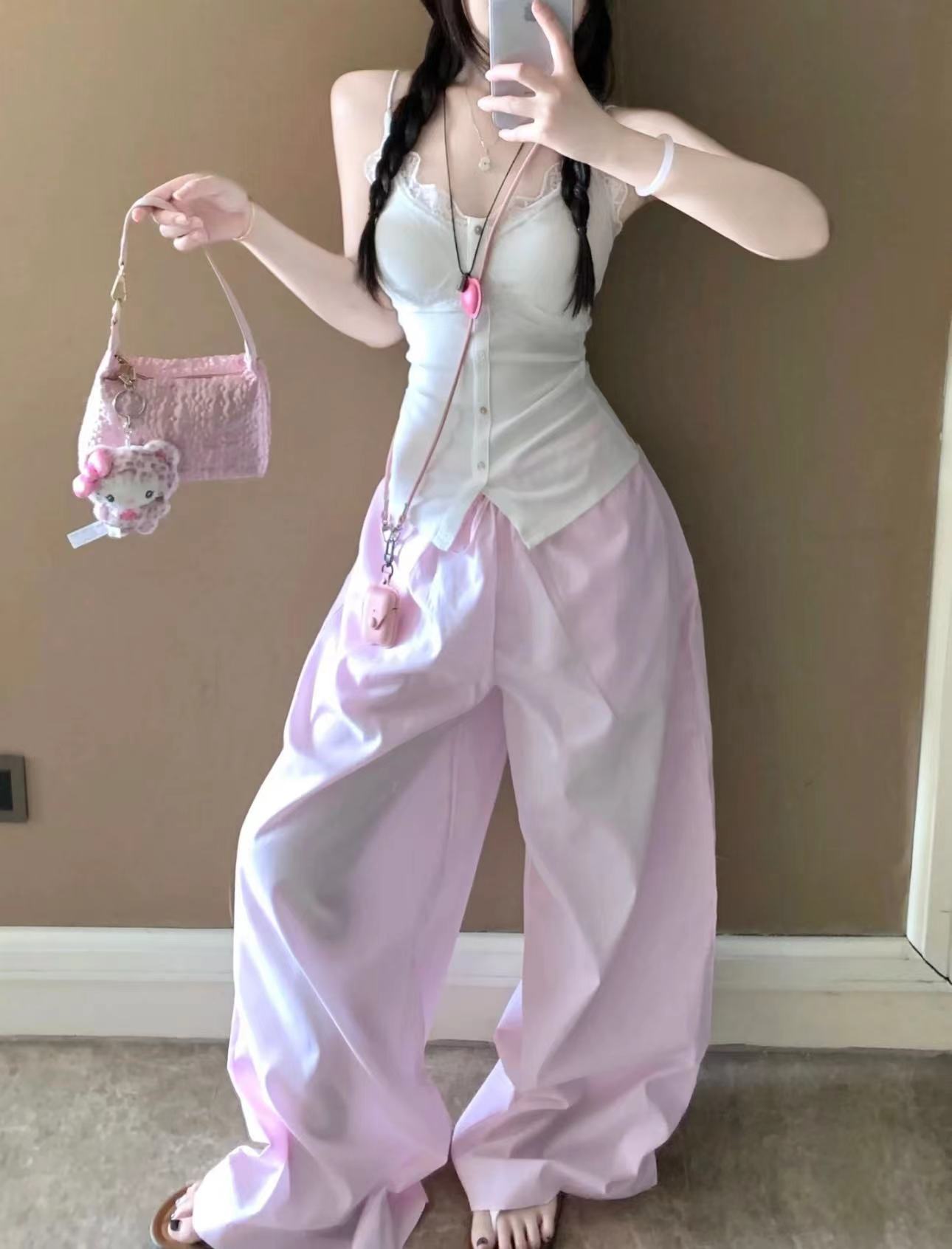 실사 정가 레이스 레이스 v 넥타이 컵 슬립 몸매 가꾸기 슬림해 보이는 여성 여름