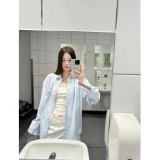 批发实拍实价 <b class='q'>秋</b>季防晒外穿条纹衬衫复古休闲宽松百搭女