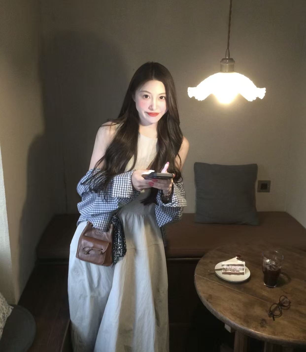 실사 정가 스타 같은 단락 회색 서있는 자르다 조끼 여성 드레스 여름 민소매 꽃밭 롱 스커트 여성