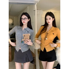 批发实拍秋冬季新款胖MM气质老钱风<b class='q'>针织衫</b>修身收腰显瘦内搭毛衣上衣