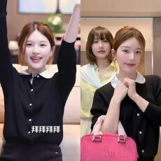 批发赵露思同款2026新款复古气质轻奢黑色针织短外套女短款上衣