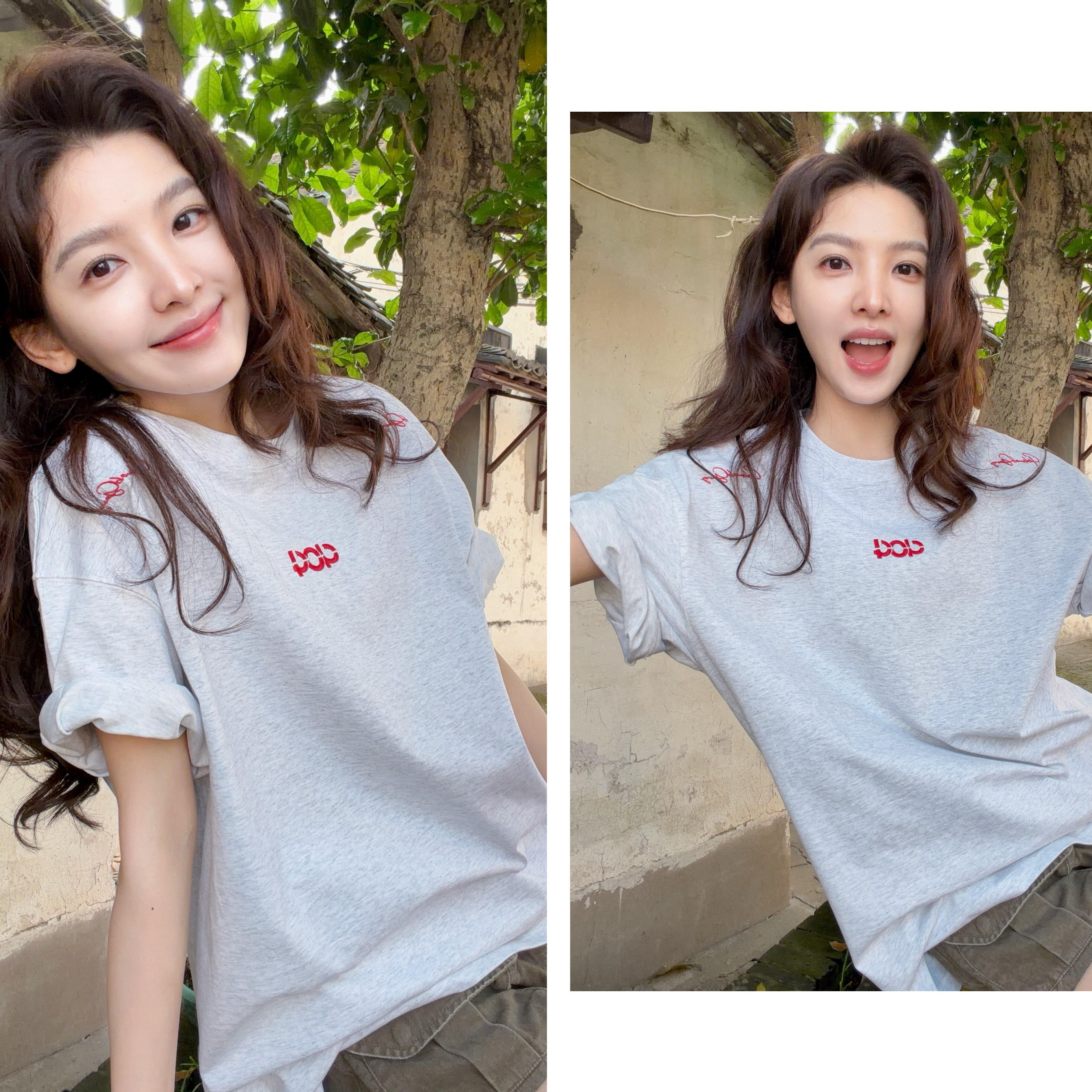 챕터 만약 난 같은 단락 3 차원 자수 자수 반팔 티셔츠 무거운 라운드 넥 맨위 다용도 여름 새로운 맨위