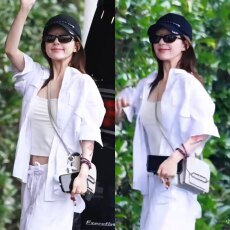 批发明星赵露思同款衣服穿搭白色衬衫女夏季宽松<b class='q'>长袖</b>衬衣松弛感穿搭