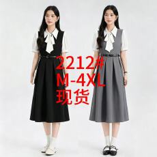 批发正式场合连衣裙女士夏季大学生教资面试穿搭学院风<b class='q'>西装</b>裙职业套装