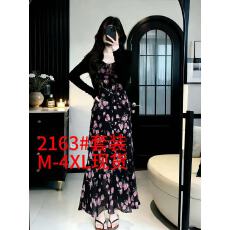 批发<b class='q'>大码</b>超好看春夏穿搭一整套温柔漂亮外搭披肩法式碎花<b class='q'>连衣裙</b>套装女