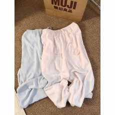 批发冰丝亚麻裤子糖果色