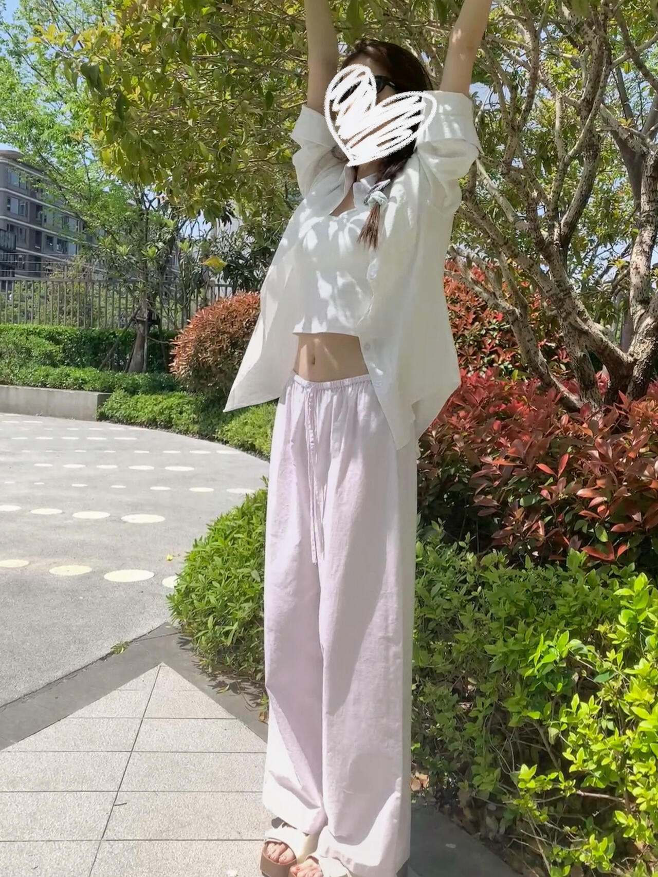 yudaw 산들 바람 면 린넨 여름 로우 웨이스트 슬림해 보이는 면 린넨 넓은 다리 스트레이트 팬츠 긴 바지