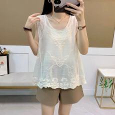 批发文艺复古森系做旧棉麻小吊带背心<b class='q'>宽松</b>气质打底衫水溶马甲罩衫上衣