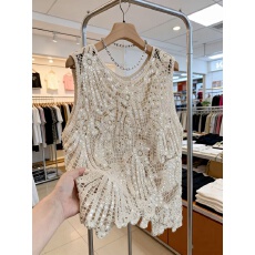 批发设计感钩花镂空吊带<b class='q'>背心</b><b class='q'>女士</b>春夏外穿独特漂亮减龄款罩衫无袖上衣