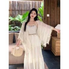批发2026夏温柔甜美风镂空防晒开衫女薄款披肩外搭夏季罩衫蕾丝空调衫