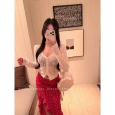 批发KIYOMI春季新款纯欲甜美V领薄款小香风菱格镂空亮片<b class='q'>针织</b><b class='q'>开衫</b>显瘦