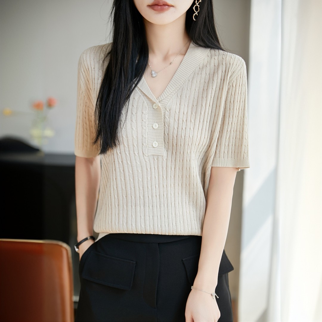 성분 12 아마 60 아크릴 28 라이 경기 서울 오래된 돈 바람 꽈배기 폴로 칼라 반팔 니트 스웨터 루즈핏