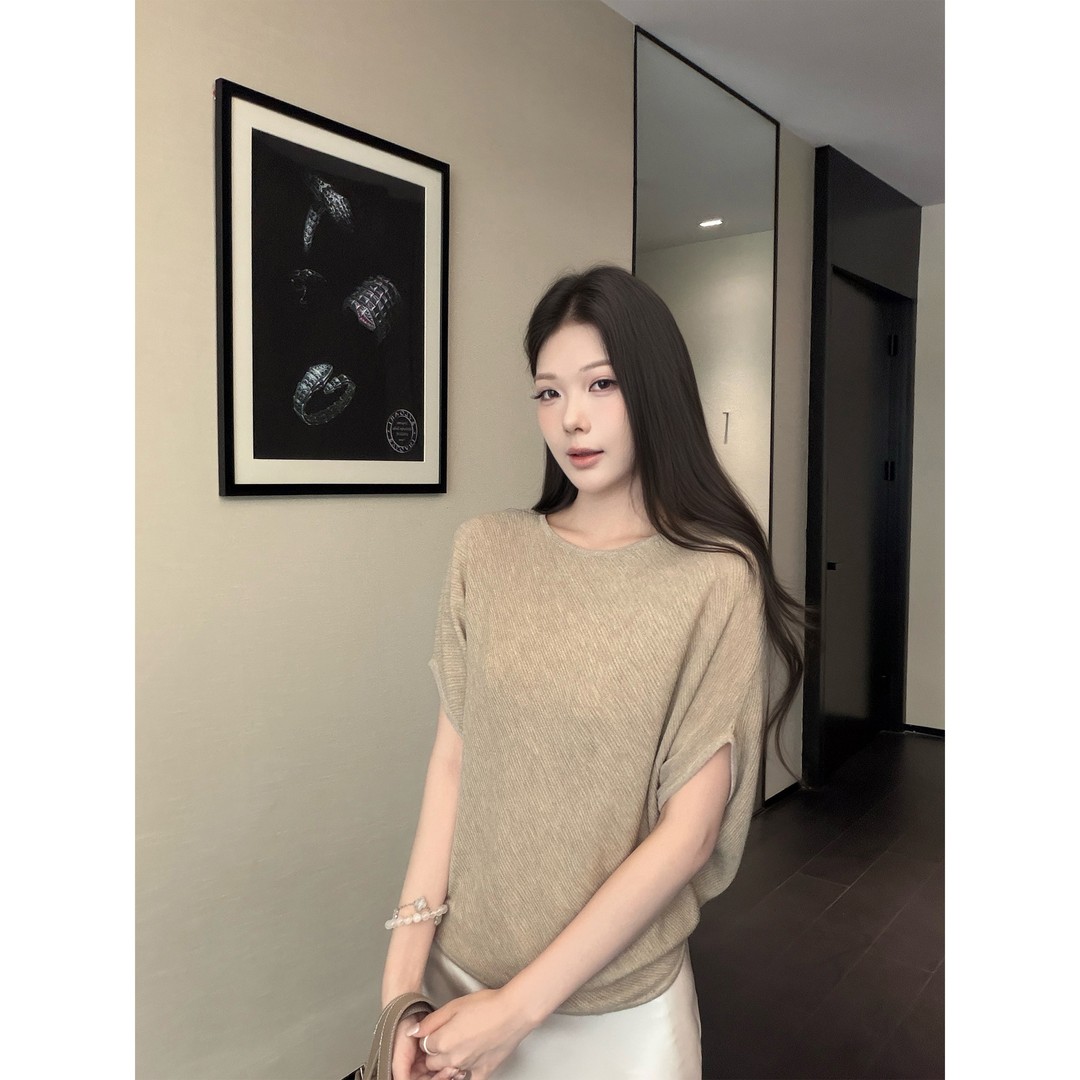 성분 6 양모 30 아크릴 20 나일론 44 폴리에스터 섬유 배트윙 소매 보트넥 니트 스웨터 여성 루즈핏