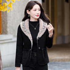 批发2025新款实拍加绒加厚女士时尚西服<b class='q'>百搭</b>防风保暖女装潮流外套