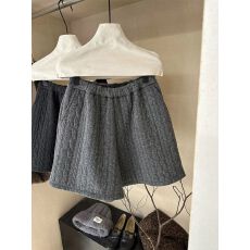 批发<b class='q'>灰色</b>针织短裤女外穿冬季韩系高腰显瘦a字小个子加厚麻花打底靴裤