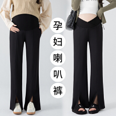 批发实拍<b class='q'>孕妇裤</b>子秋冬休闲直筒长裤喇叭阔腿裤西装裤外穿大码<b class='q'>孕妇裤</b>秋