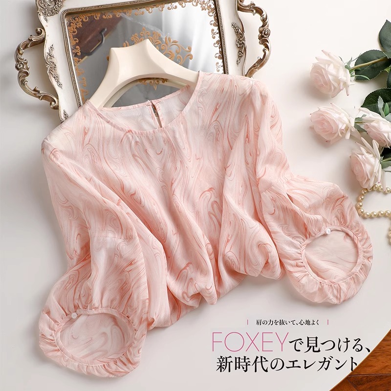 상체 요정 가스 파 우아한 품격 무관심한 정제 된 실크 뽕나무 누에 실크 맨위 여성 2025 여름 새로운