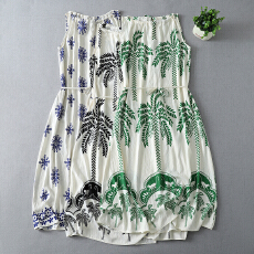 批发实拍大码女夏季无袖系带<b class='q'>连衣裙</b> 海边度假旅游长裙<b class='q'>外贸</b>出口