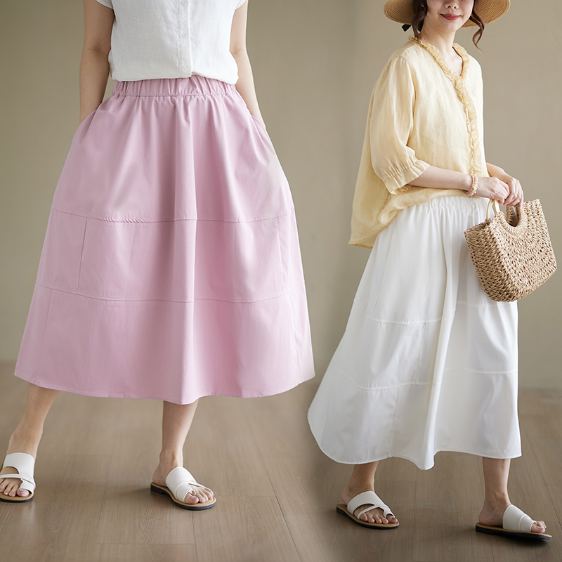 실사 프랑스식 부드러운 바람 딱딱한 꽃밭 반신 스커트 여성 하이웨이스트 중간 길이 가져 오기 중공 실 한 마디 우산 치마