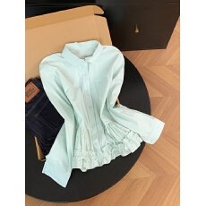 批发韩系休闲荷叶边衬衫女2026<b class='q'>夏</b>季新款宽松百搭显瘦收腰减龄上衣