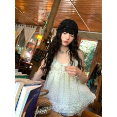 批发小清新碎花吊带背心女装春季新款辣妹穿搭修身性感上衣