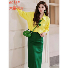 批发春装衬衫减龄穿搭一整套女2025新款高级感独特<b class='q'>小香</b>风半身裙两件套