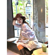 批发韩系一整套ootd穿搭慵懒松弛感亚麻质感紫色衬衫短裤休闲套装<b class='q'>春</b>夏