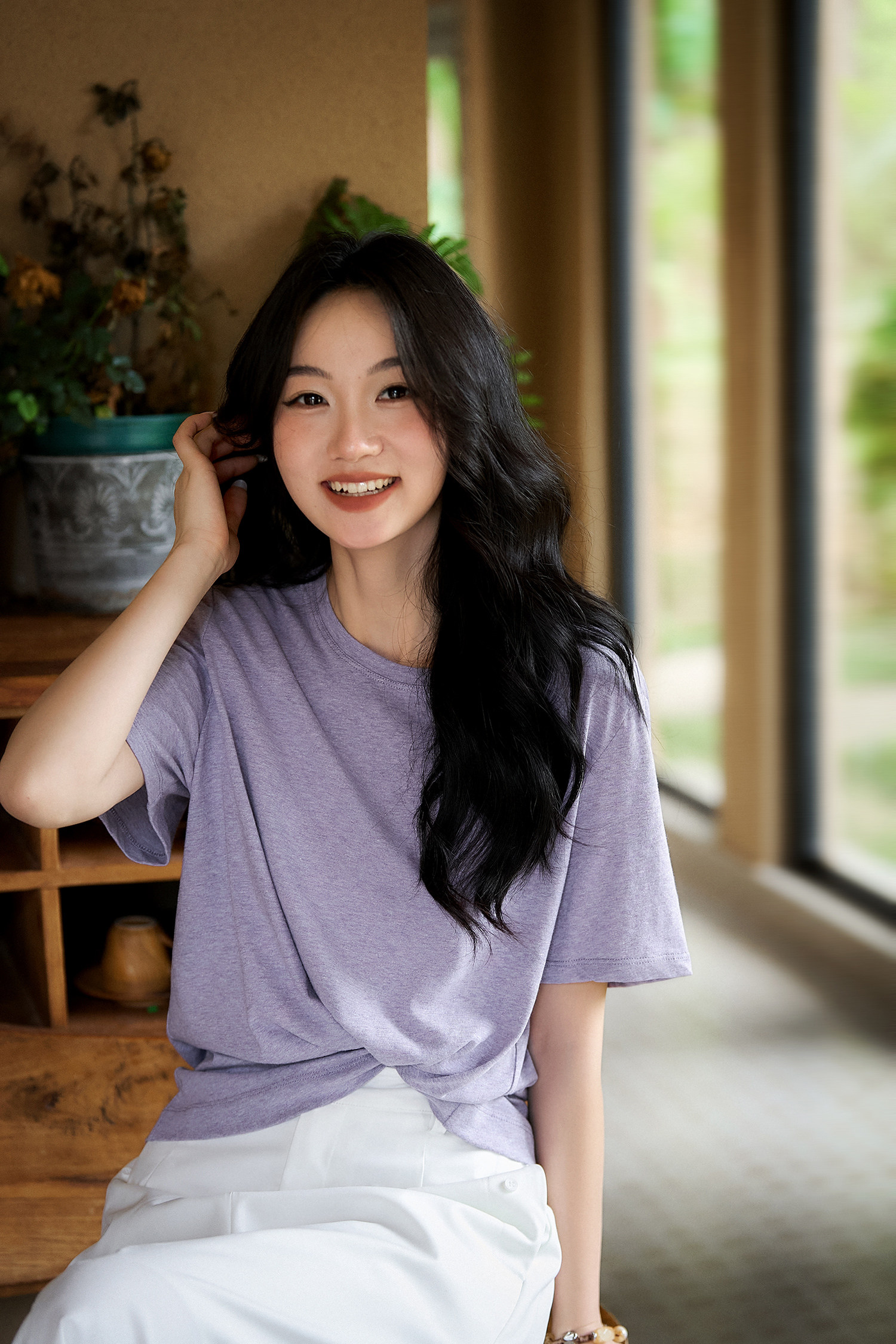 포도 젤리 클래식 기초 핏 스타일 편안함 라운드 넥 반팔 티셔츠 맨위 여성 여름 웃음 한 법원