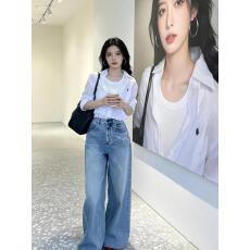 批发老钱风白色微透刺绣防晒长袖衬衫女2026<b class='q'>春</b>夏新款宽松百搭休闲衬衣