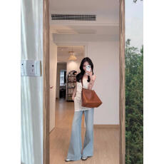 批发春秋U领背心式镂空休闲针织<b class='q'>马甲</b>叠穿宽松韩版侧开叉中长款罩衫女