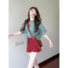 批发红色辣妹运动短裤女夏季2026新款小个子抽绳瑜伽包臀<b class='q'>显瘦</b>低腰热裤