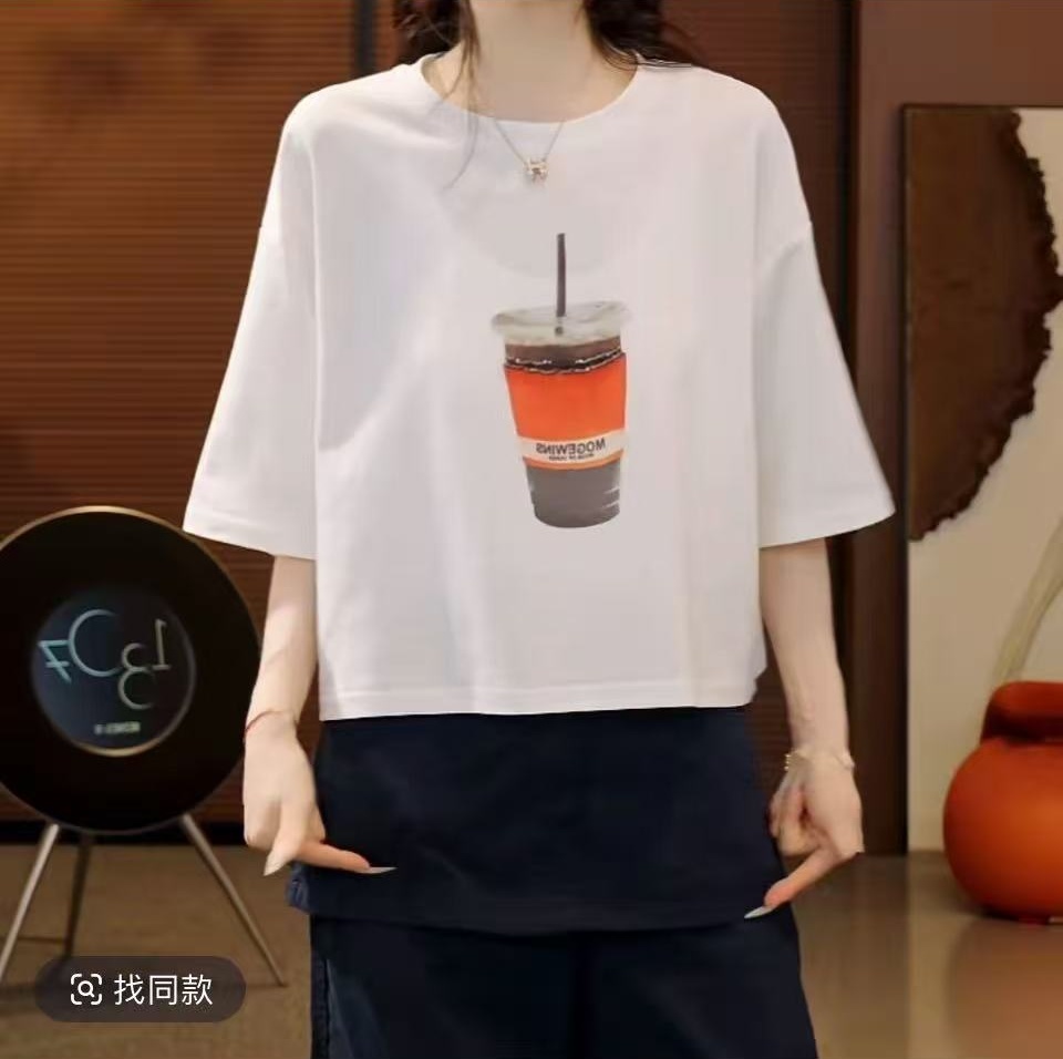 얼음 아메리칸 아메리칸 루즈핏 대 에디션 수공 비즈 다용도 반팔 t 여름 2026 새로운 캐주얼 맨위