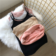 批发实拍实价~秋<b class='q'>冬</b>保暖背心加厚加绒修身显瘦打底衫内衣上衣