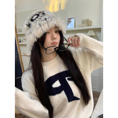 批发实拍实价 秋<b class='q'>冬</b>圣诞氛围感可爱醒狮毛绒针织渔夫帽