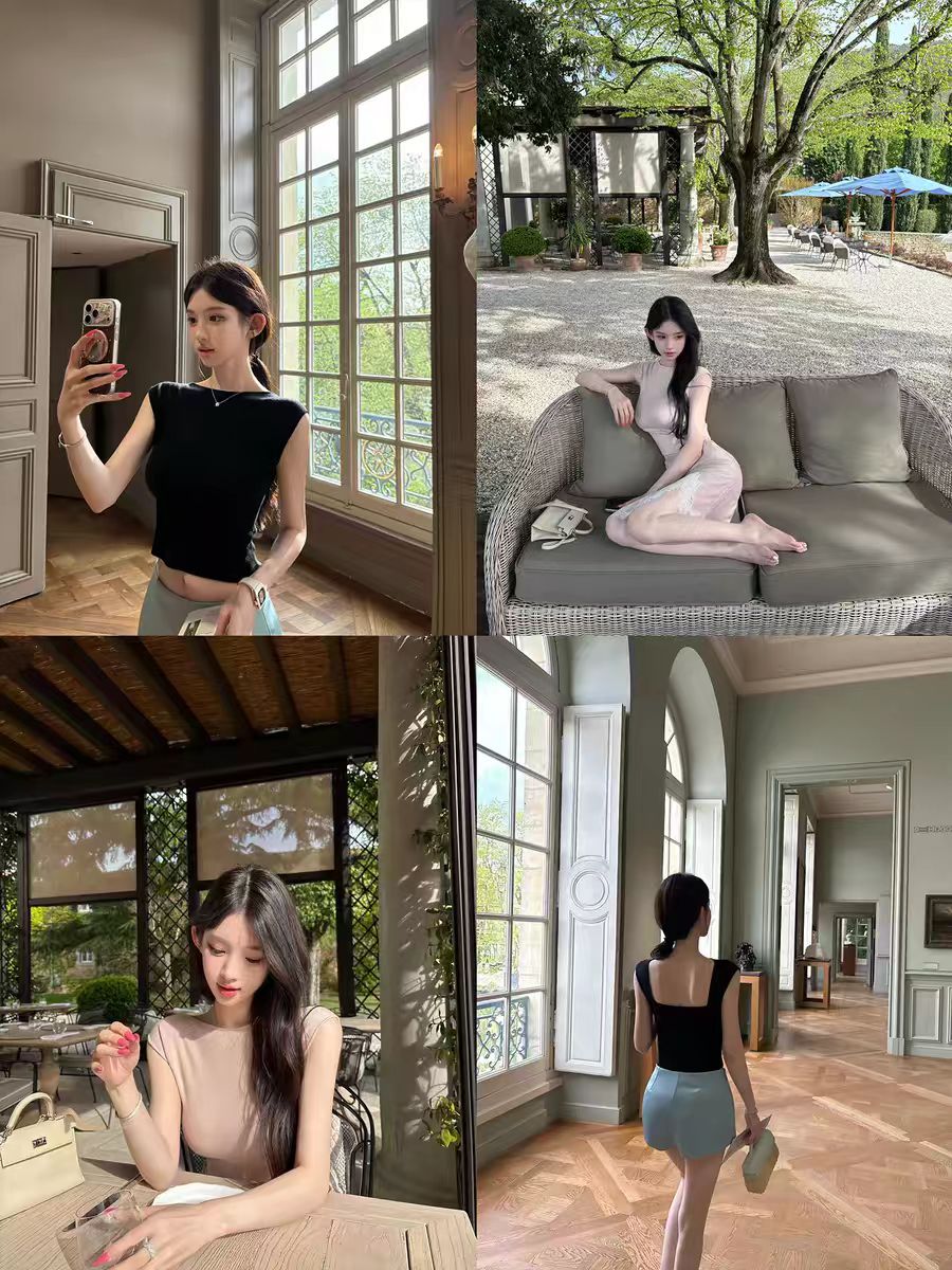 안녕하세요. 팬 팬 켄 콩 comfy 화이트 여성 품격 작은 날다 소매 니트 반팔 백리스 몸매 가꾸기 쇼트 스타일 맨위