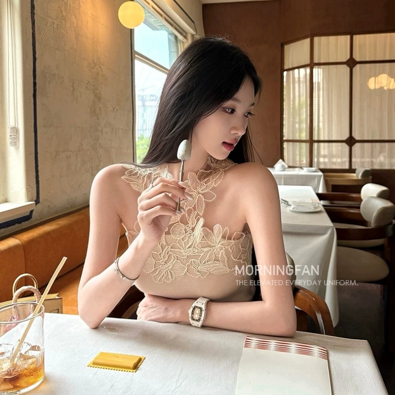 6 17 주간 접시 lace 무거운 작업 사용자 지정 주식 선 레이스 娇柔 낭만주의 라이 경기 서울 몸매 가꾸기 니트 조끼