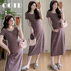 批发实拍 现孕妇装夏款2026新款连衣裙时尚显瘦百搭裙